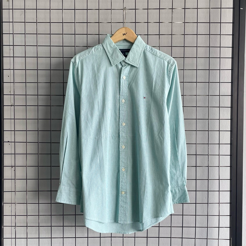 Tommy Hilfiger Gingham Shirt / Kemeja Pria Tommy Hilfiger
