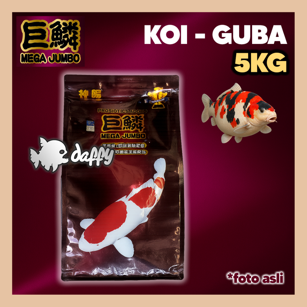 MJ Mega Jumbo GUBA 5KG Pelet Koi Mega Jumbo Koi Food