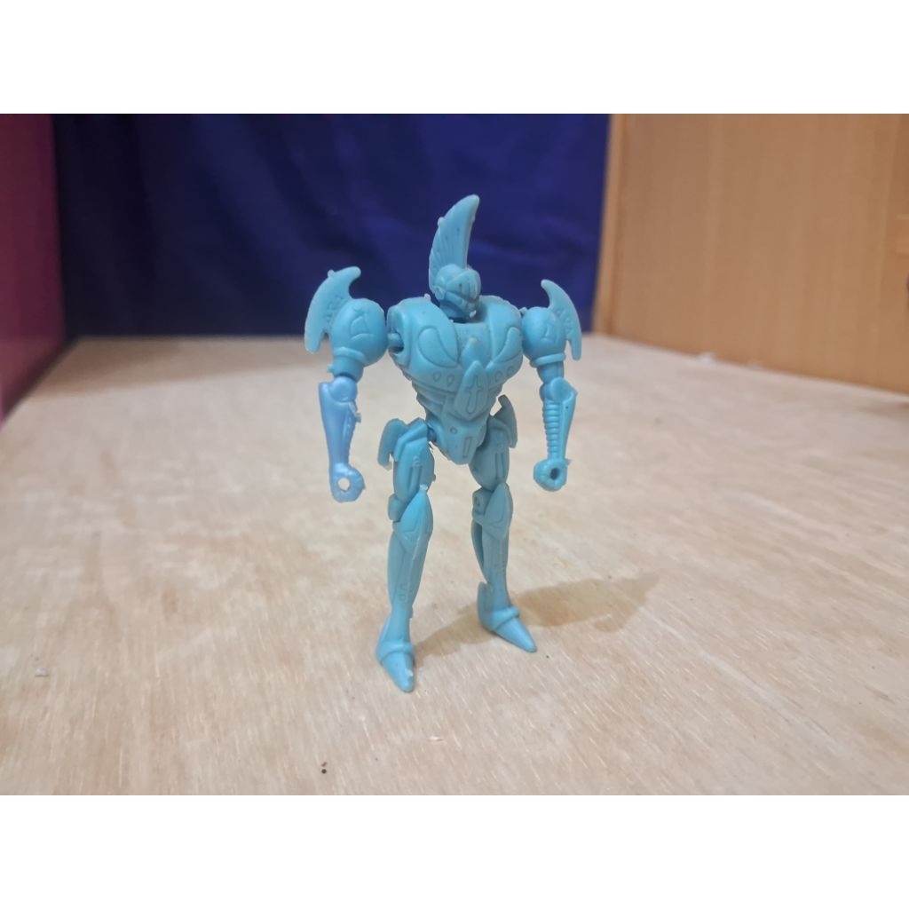 Mainan Plastik Robot Plastik Robot Axetron Blue Hadiah Lotte Seri Blitz