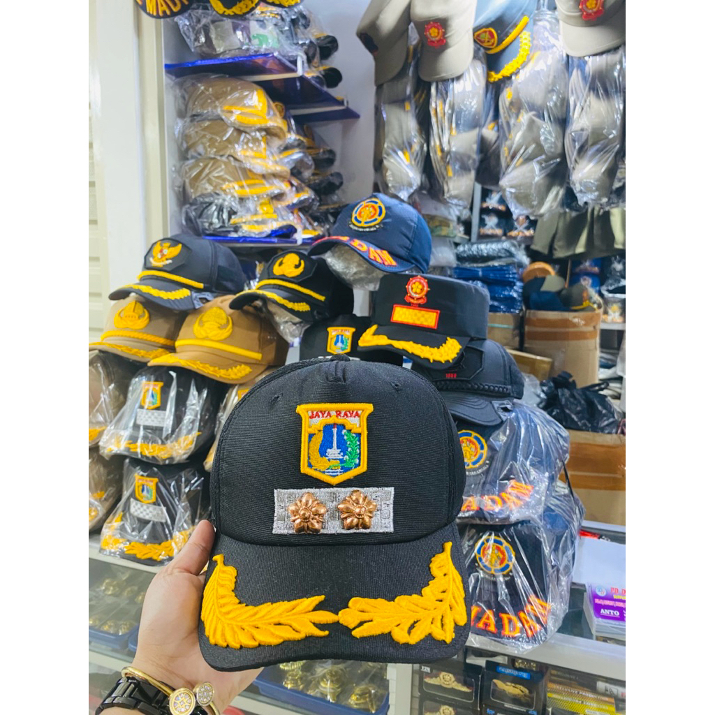 Topi Lurah DKI Topi Kades Logo Jaya Raya