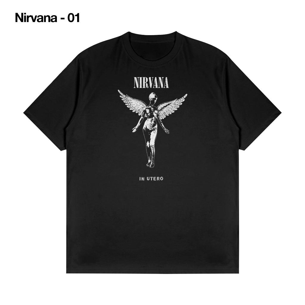 T-Shirt/Kaos/Baju Band NIRVANA 90's Grunge