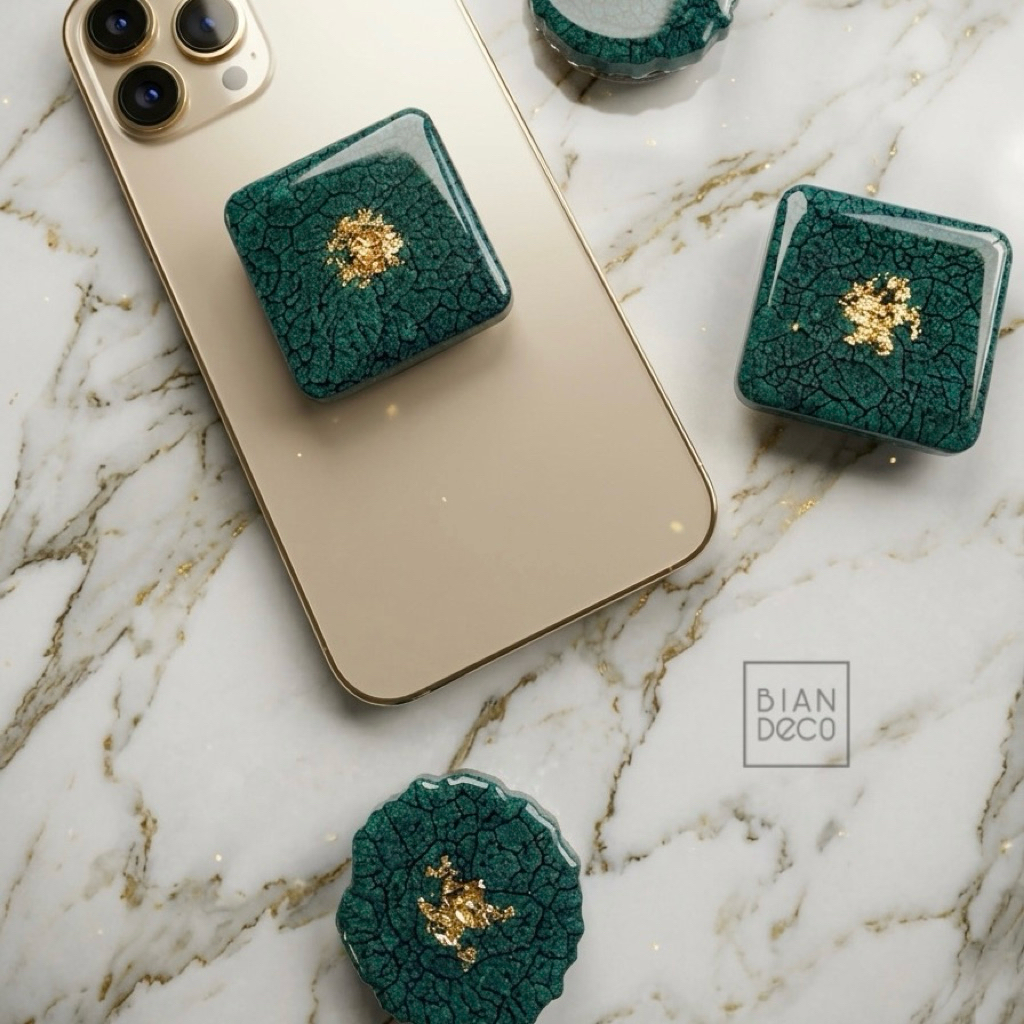 popsocket resin phone grip popsocket transparan Round Square collection