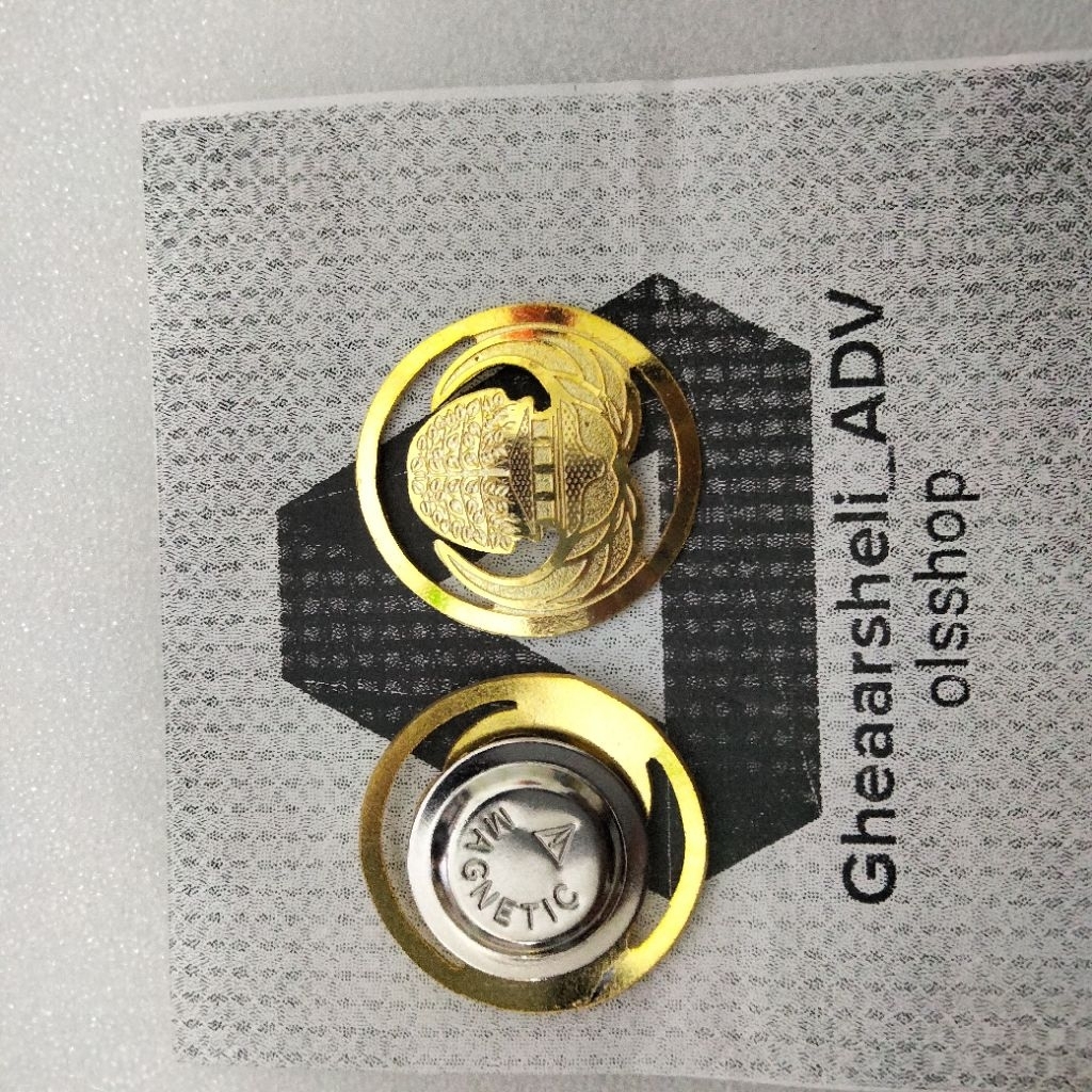 pin korpri model krancang bulat #pin korpri krancang bulat magnet