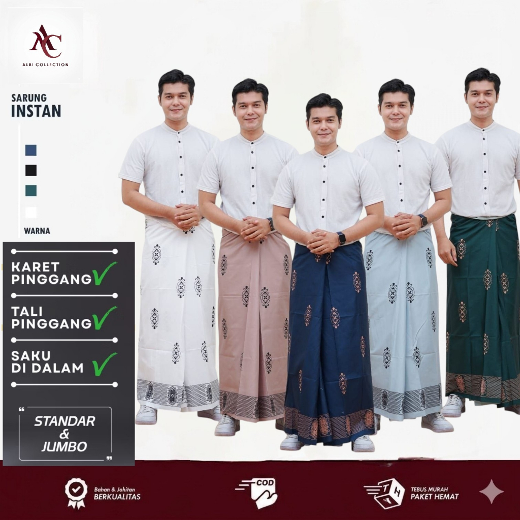 Sarung batik  Pria Dewasa Sarung sholat  Batik gus iqdam Pria Dewasa Motif Wadimor Instan Dewasa