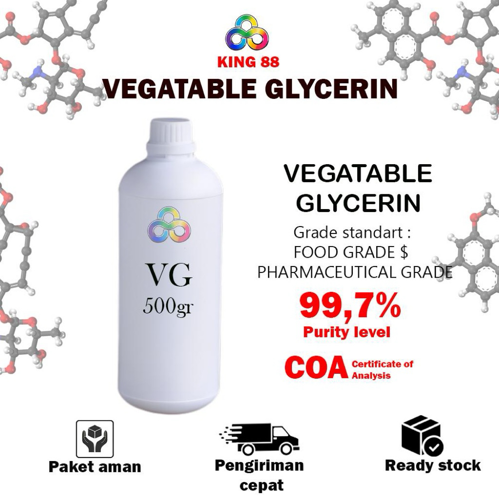 Gliserin 500gram - Vegatable Glycerin - Gliserin Nabati - GlIserol Pharmaceutical Grade