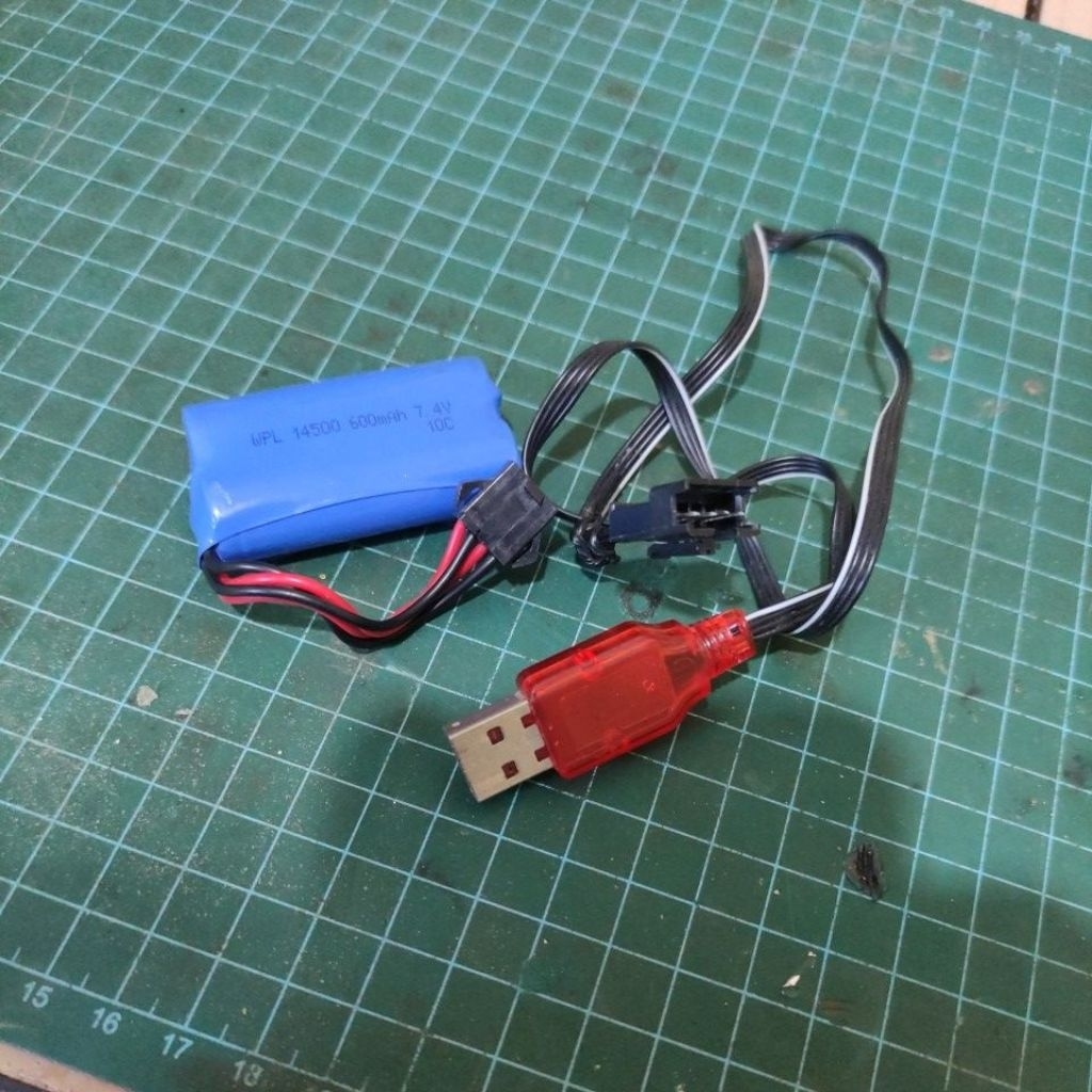 Charger dan Baterai MN Wpl 4 Pin