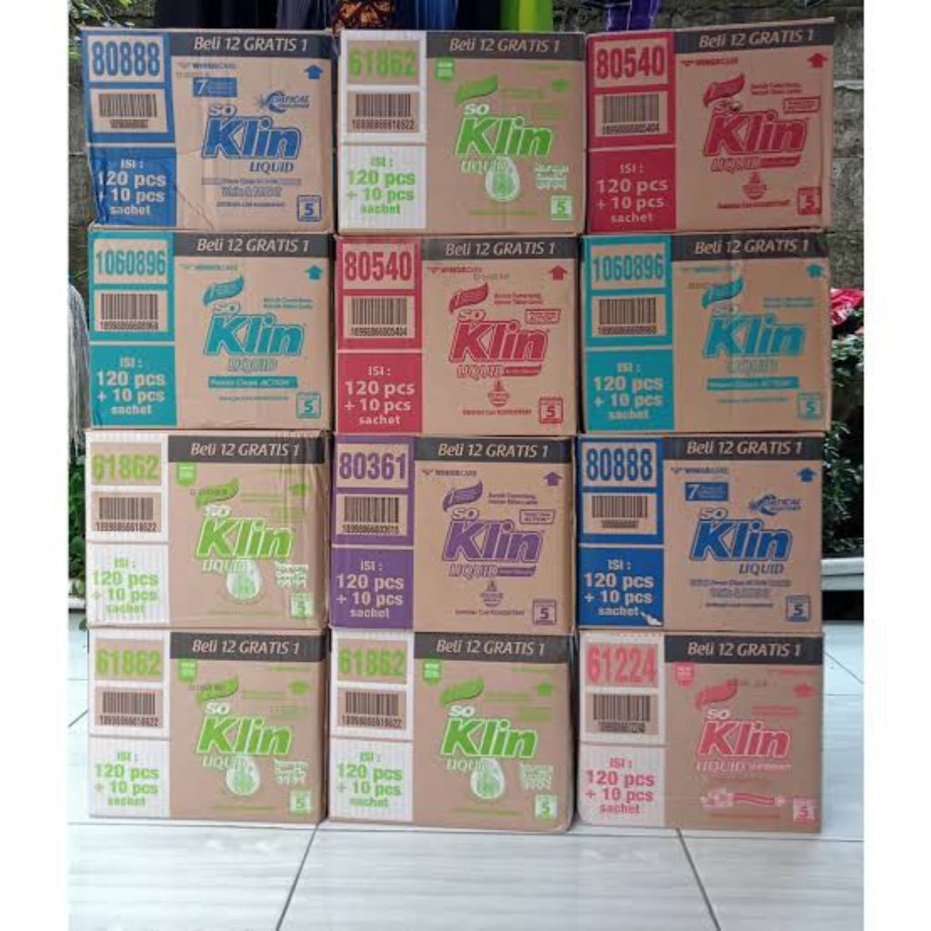Soklin cair Liquid dus isi 130 sachet