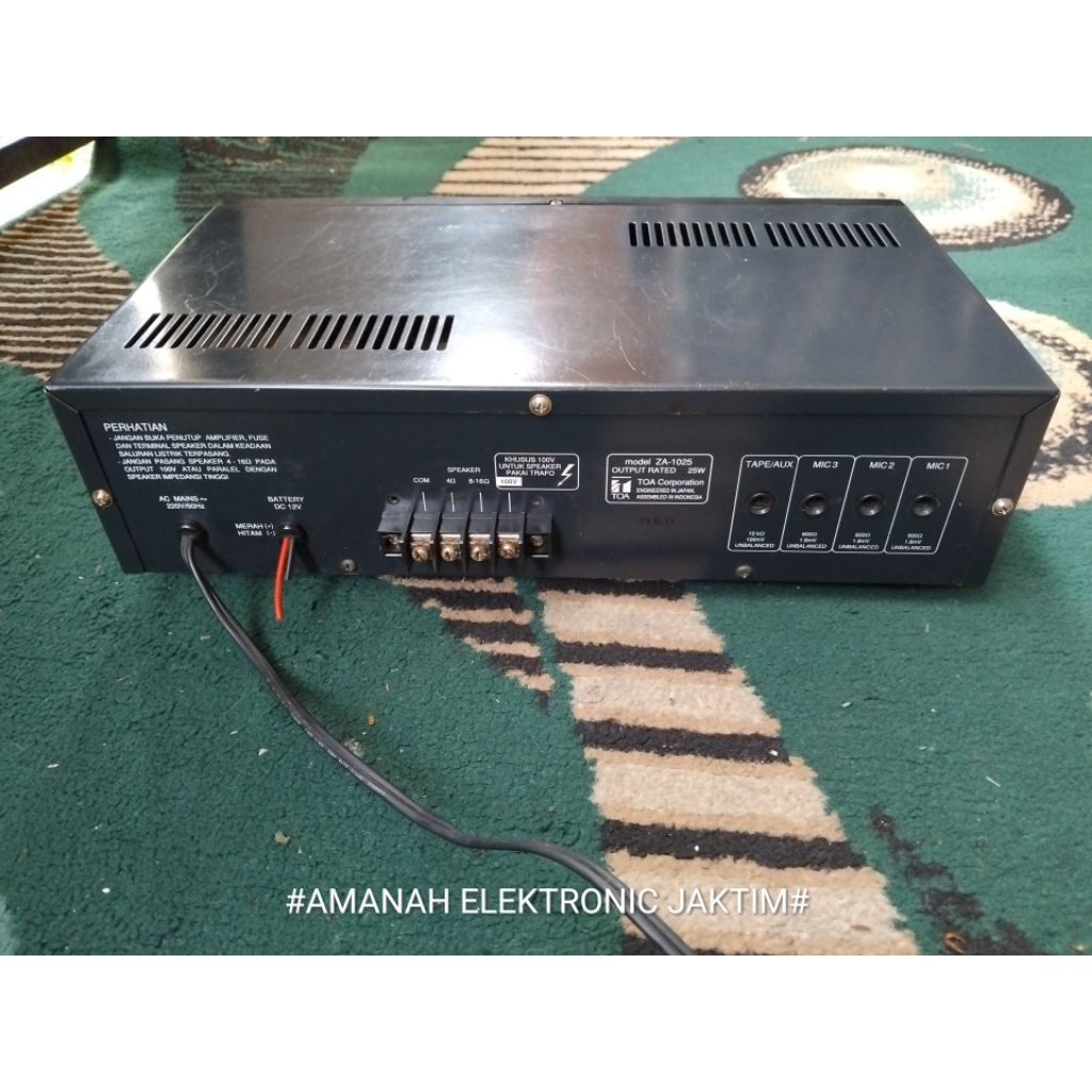 Amplifier TOA ZA 1025 NORMAL