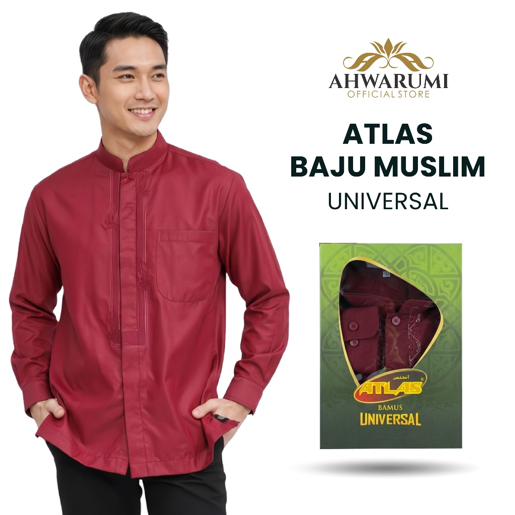 Ahwarumi - Baju Koko Muslim Atlas Universal