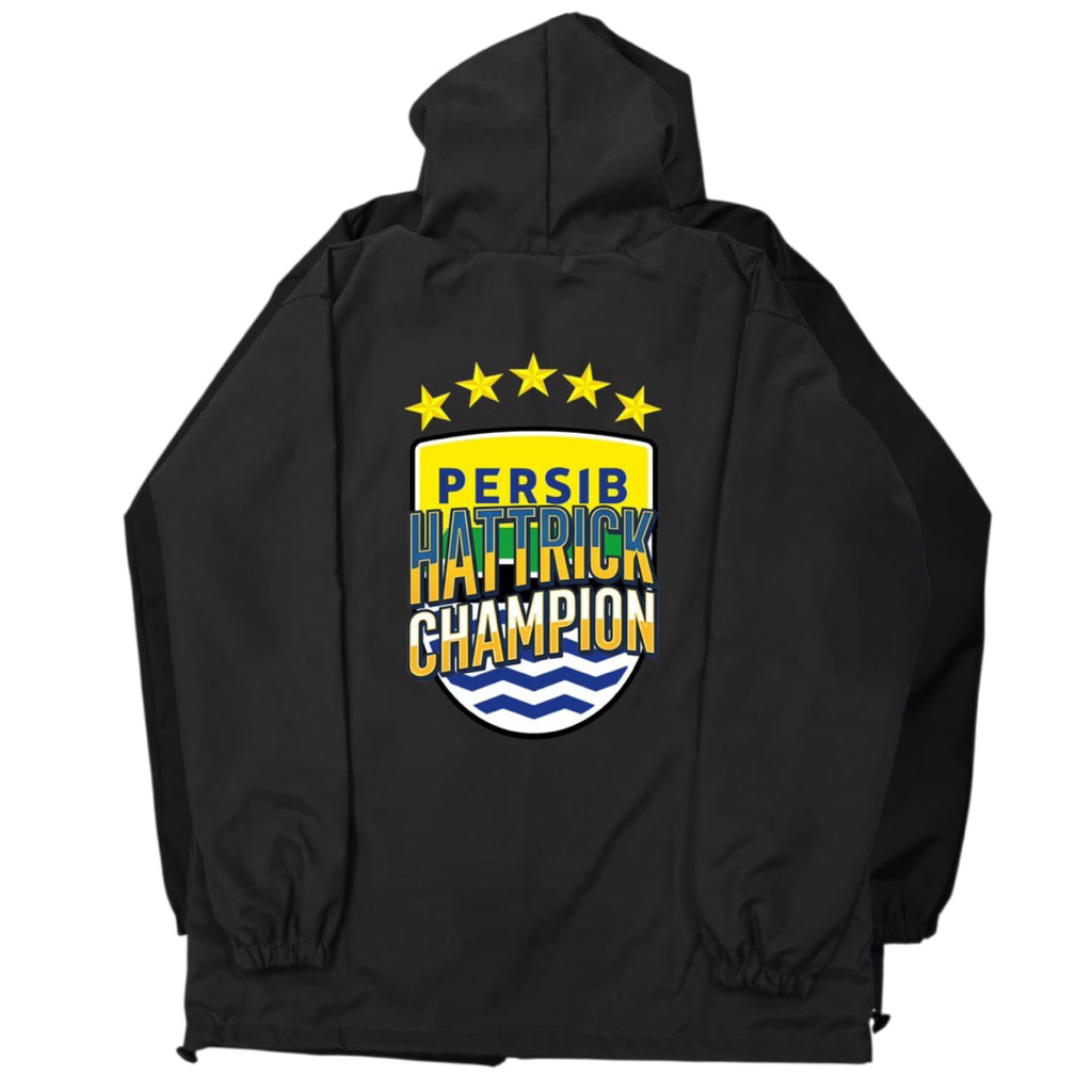JAKET PERSIB HATTRICK CHAMPION JAKET PARASUT PERSIB