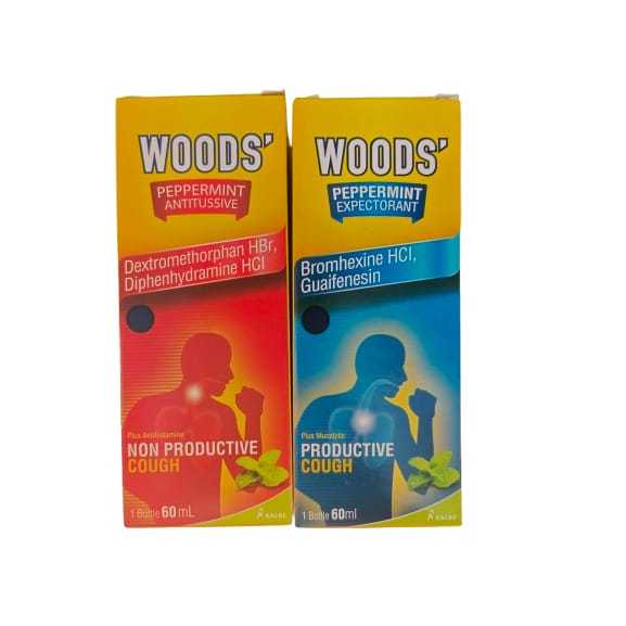 Woods Obat Batuk Berdahak & Kering 60ml Dewasa