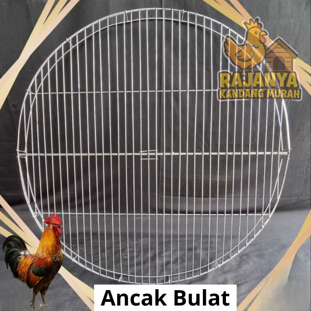 Ancak Kandang Ayam Galvanis Bentuk Bulat