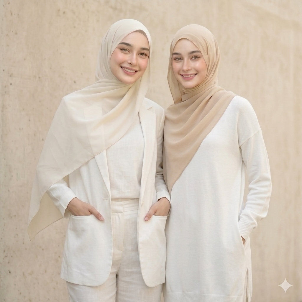 Pashmina Ceruty Babydoll Premium/Pashmina Ceruty Premium