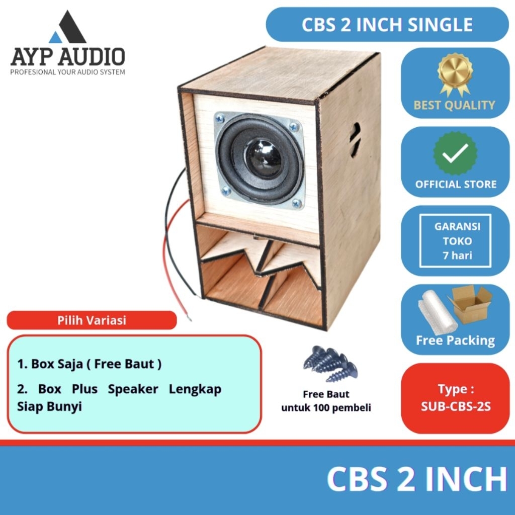 Box Speaker Miniatur CBS 2 INCH
