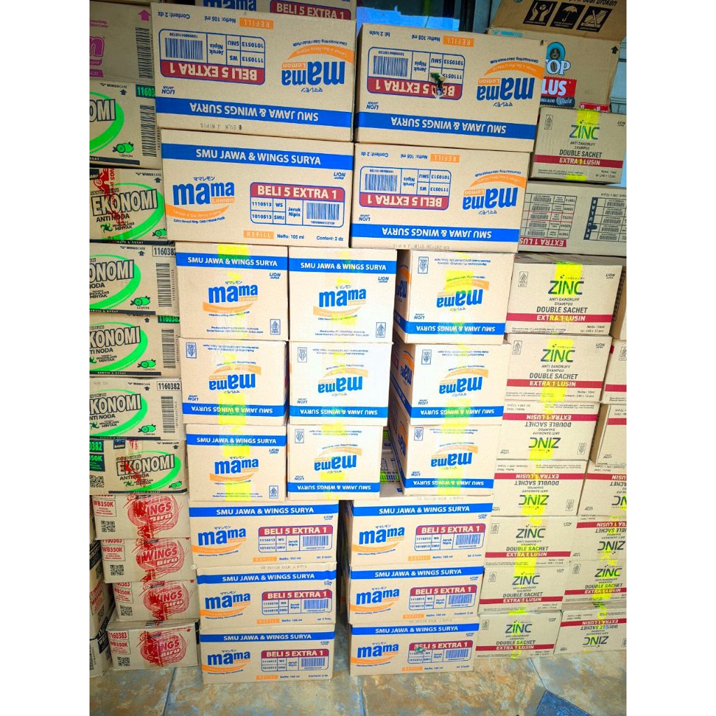1 Dus Mama 2000 Sabun Cuci Piring Mama Lemon 2000 Pouch