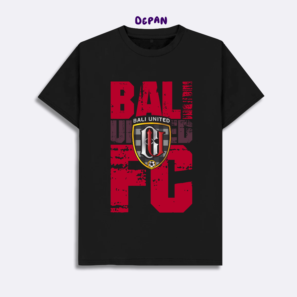 Kaos Bali United Fc Logo Baju Distro Baju Bola Suporter Bali