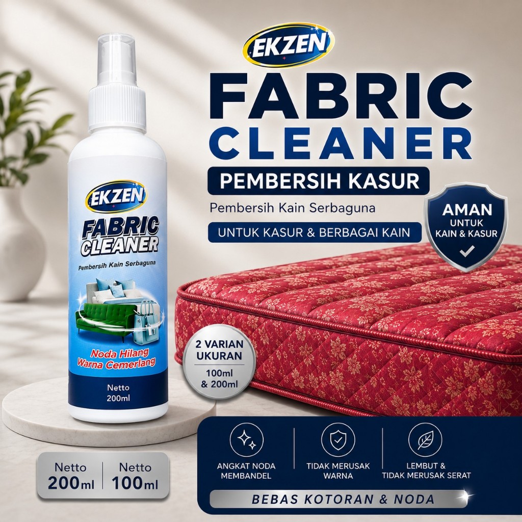 Ekzen Fabric Cleaner Spray Pembersih Kasur Springbed 100ml dan 200ml Spray