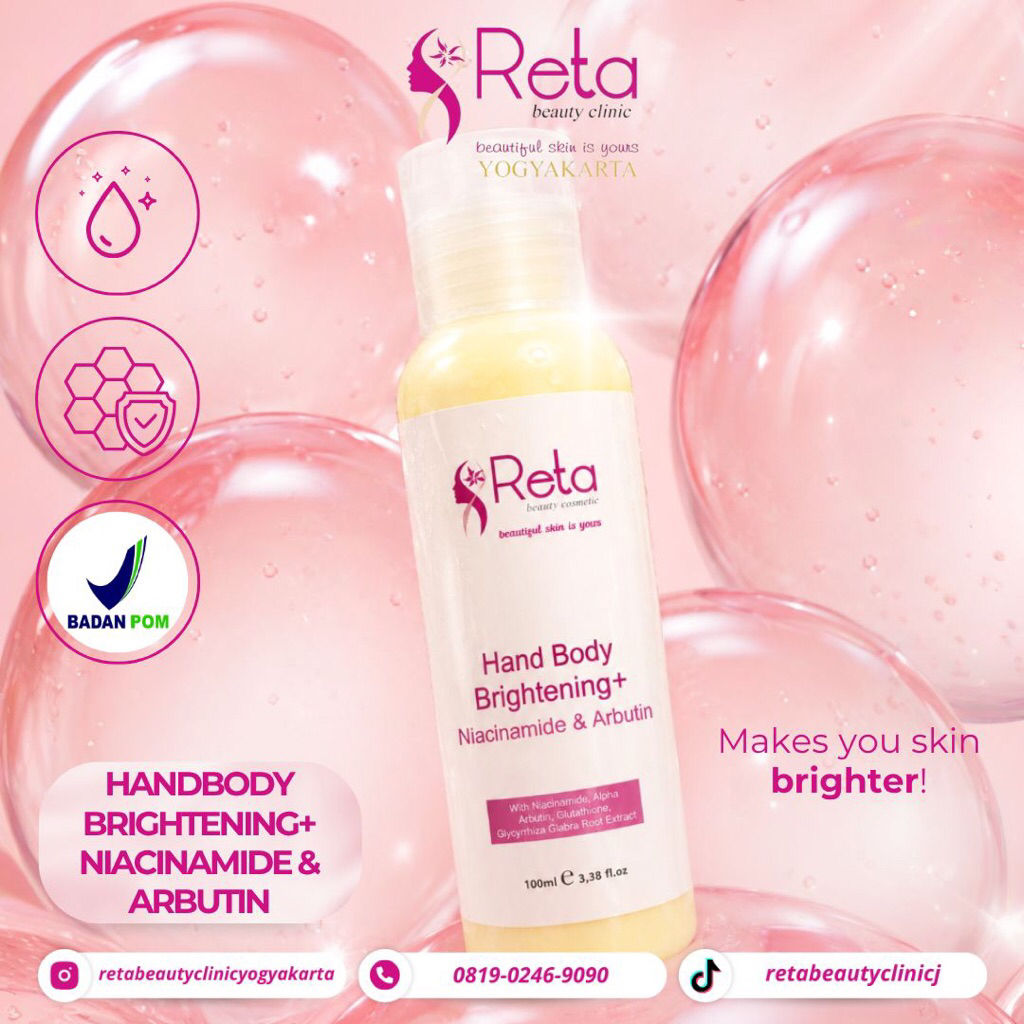 Handbody Brightening / brightening / Reta Beauty Clinic / Perawatan / Brightening Body Lotion
