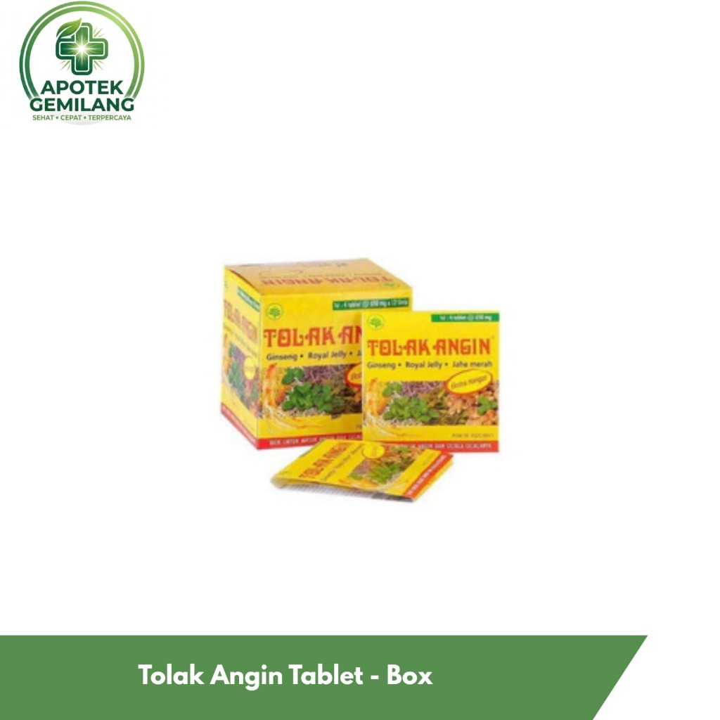 Tolak Angin Tablet Box 48 Tablet - Meredakan Masuk Angin, Pusing, dan Mual