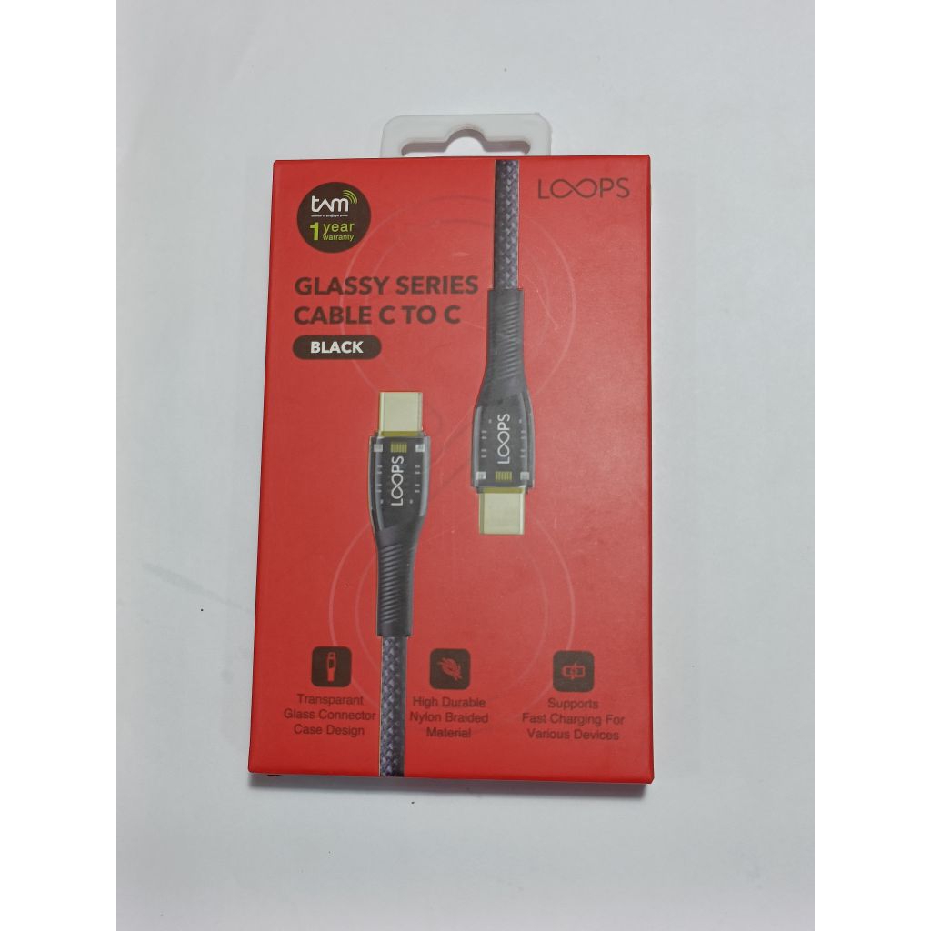 LOOPS GLASSY SERIES CABLE C TO C
