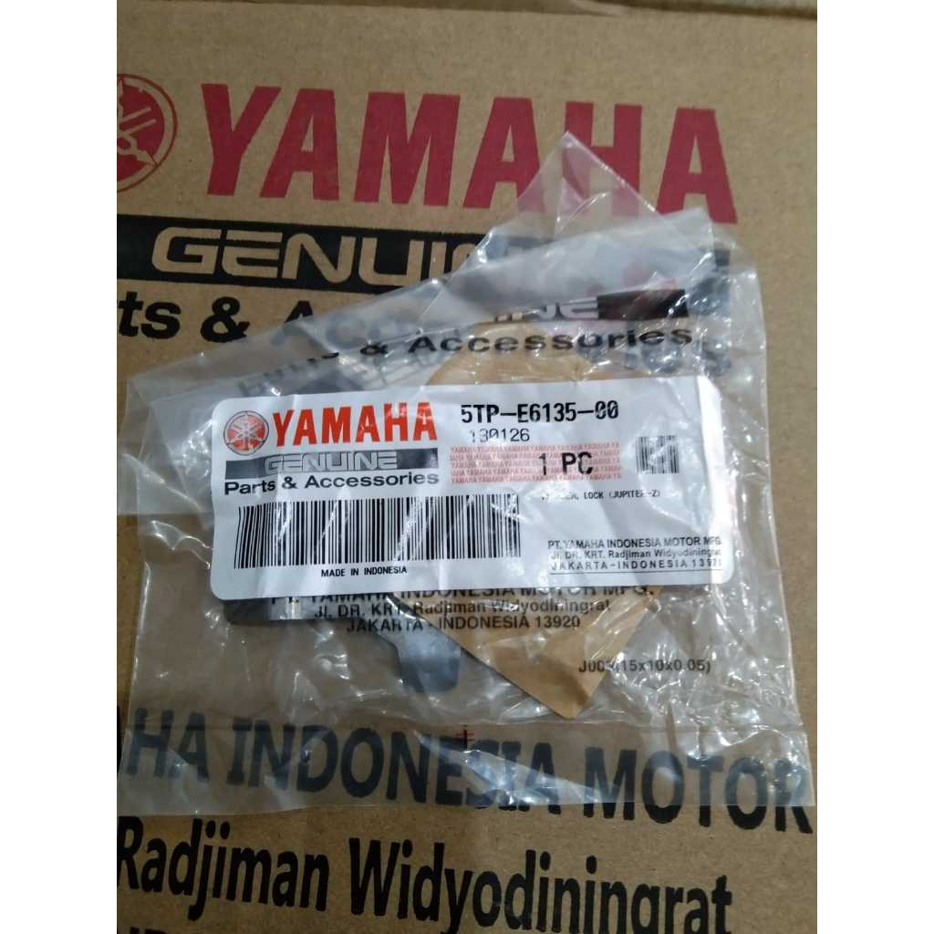 5TP-E6135-00_Plat Kleman Tahanan Washer Lock Mur Kopling Yamaha Jupiter Z, Vega R
