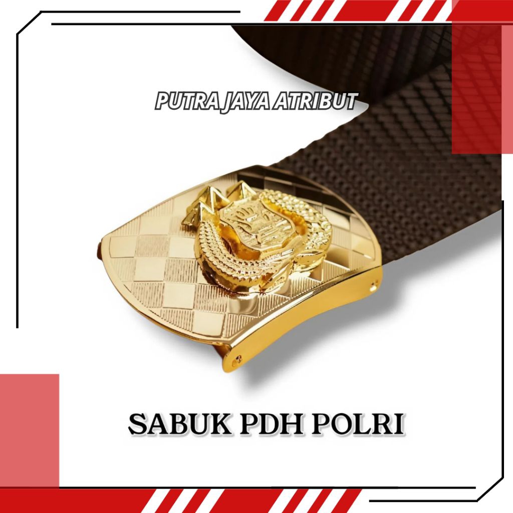 SABUK PDH POLRI IKAT PINGGANG | PERLENGKAPAN ATRIBUT POLRI EXCLUSIVE PREMIUM QUALITY