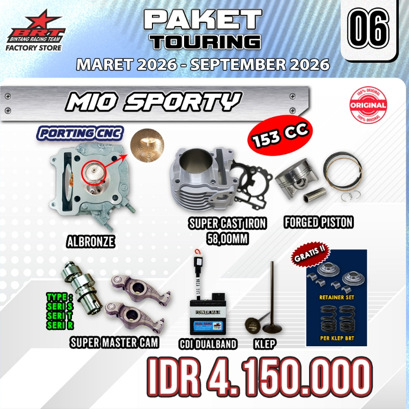 PAKET BORE UP MIO SPORTY/MIO SMILE