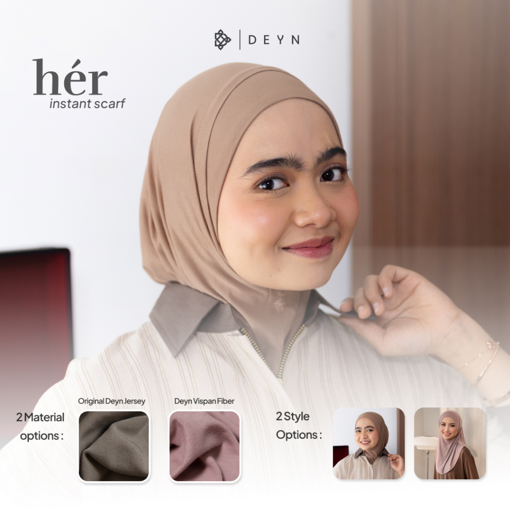 Deyn Scarf - Her Hijab Instan Scarf - Hijab Bergo Mini