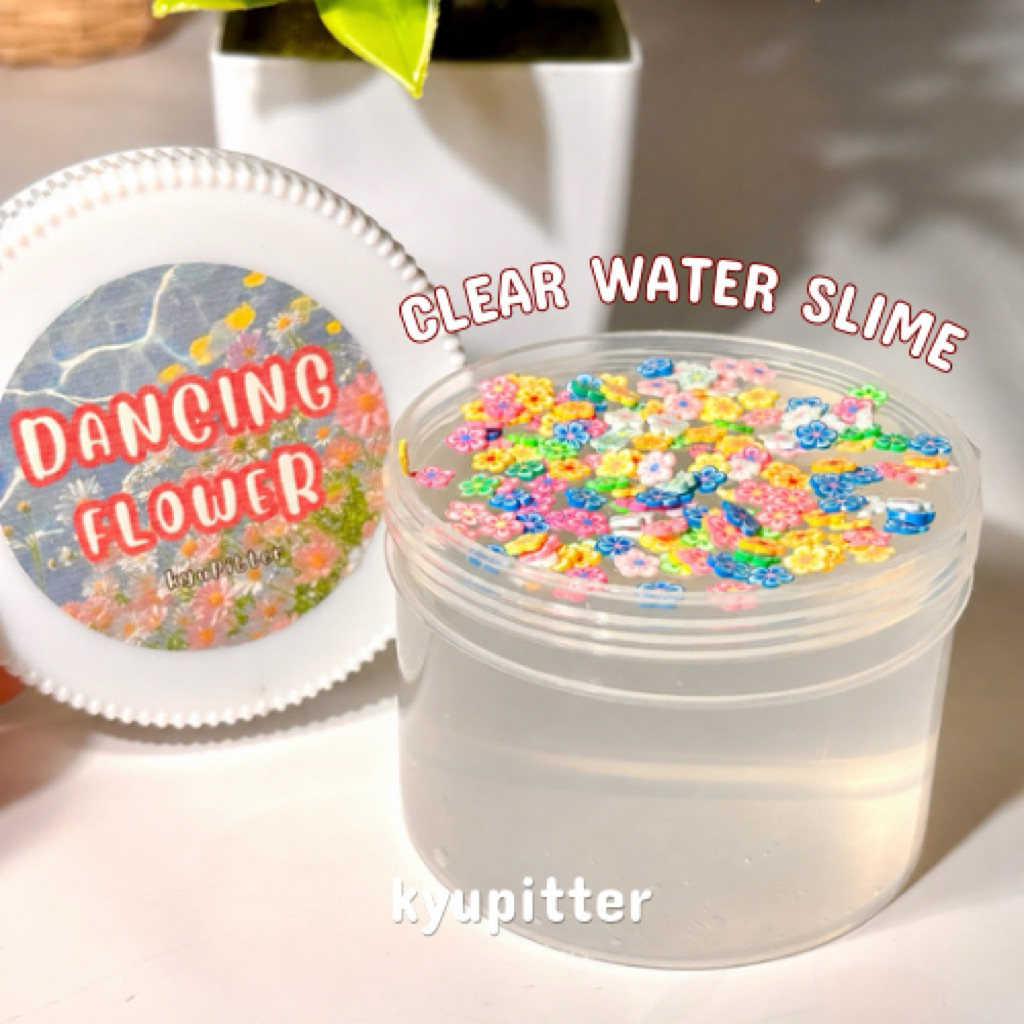 Bunga Menari Slime Air Bening Mainan Slime Air Jernih
