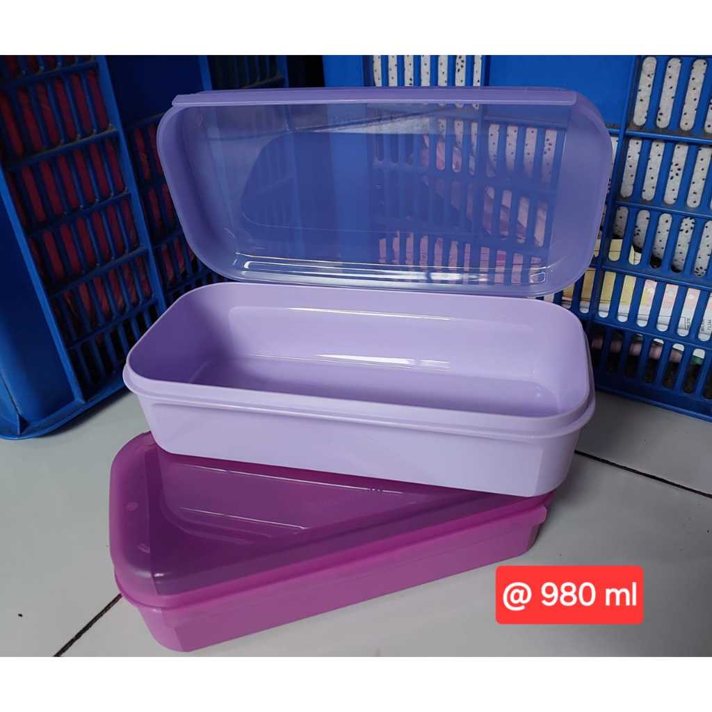 Tupperware Signature Rectangular 980ml ECER 1pcs