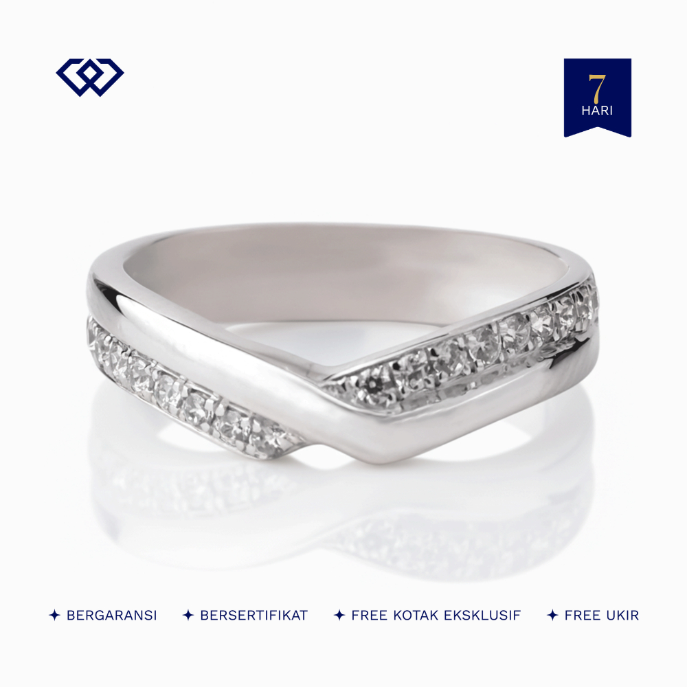 Winata Jewelry Cincin Tunangan Lamaran Cewek Perak Silver