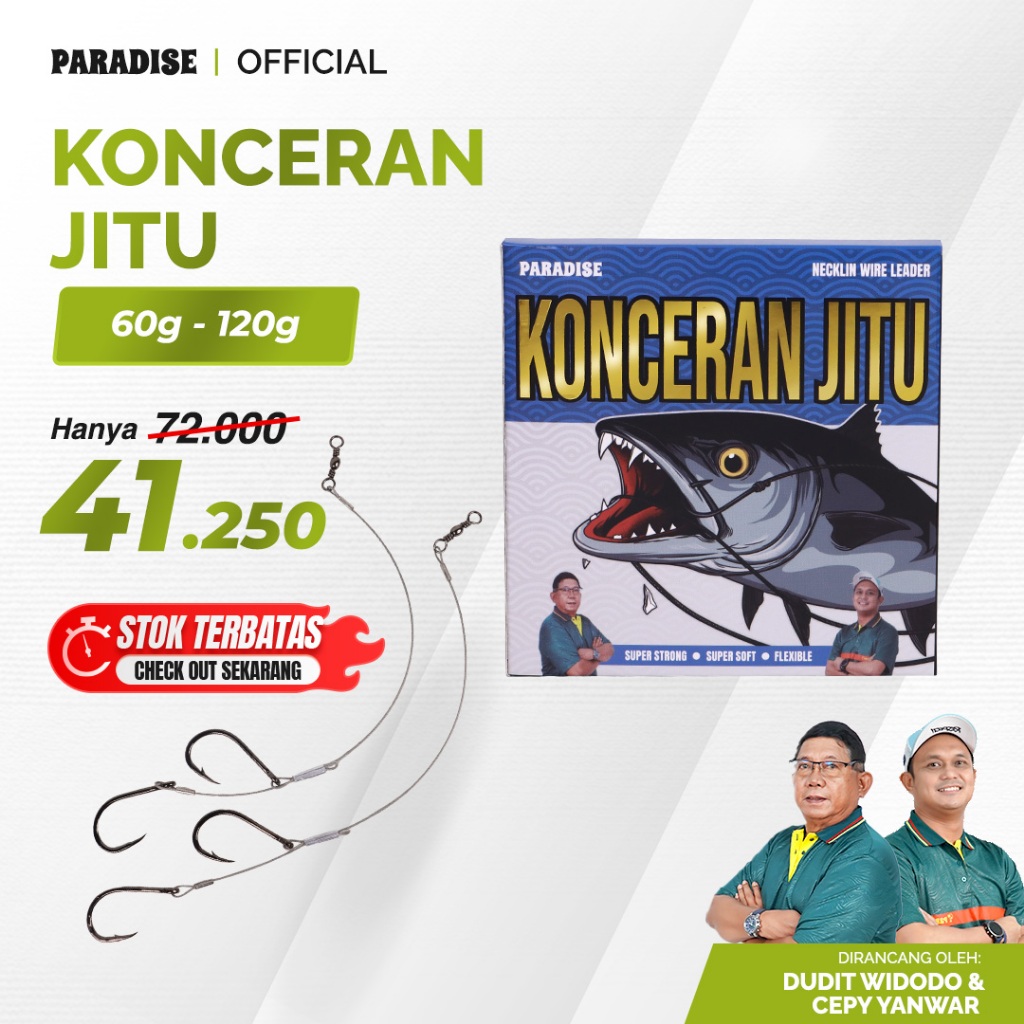Rangkaian Konceran Jitu Wire Leader 7x7 Anti Karat untuk Pancing Laut
