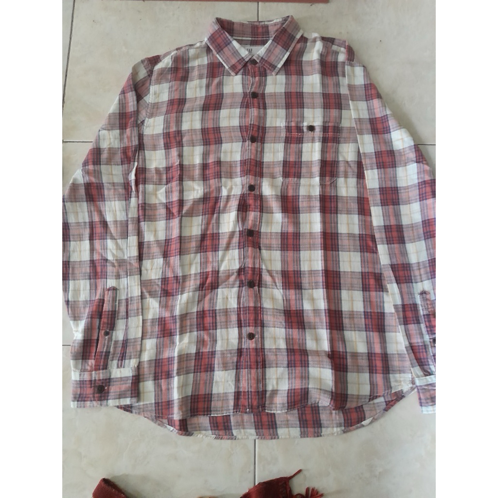 flannel shirt/kemeja flannel GAP
