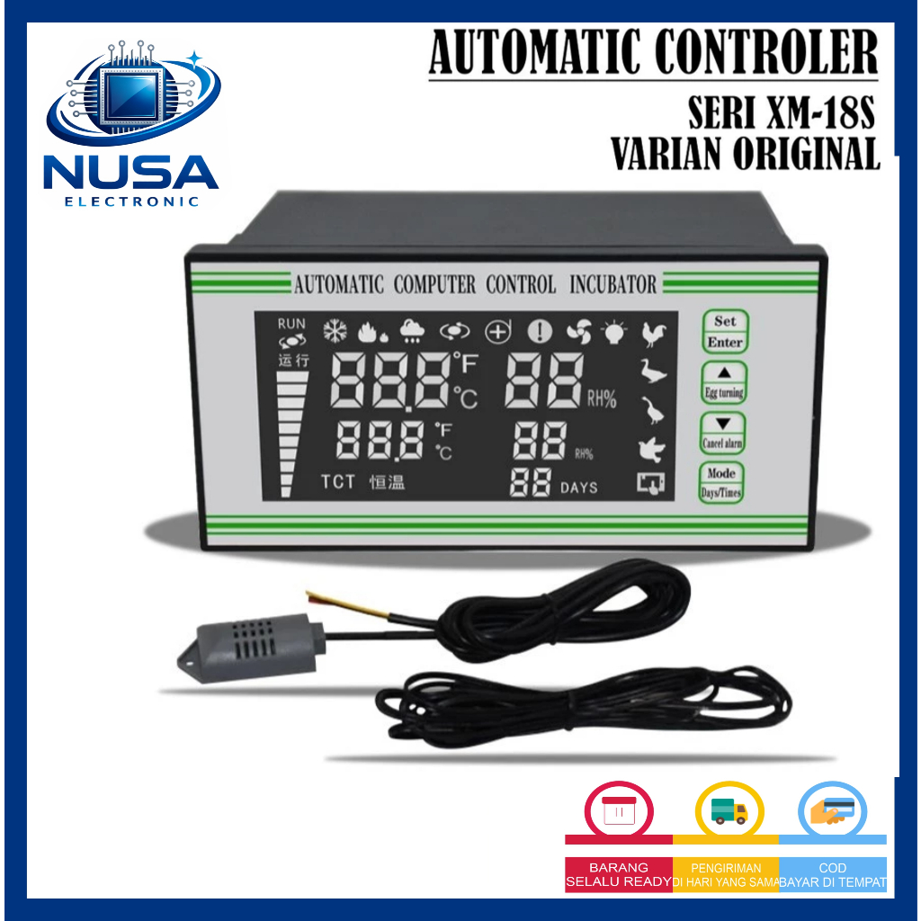 Xm-18 Dan Xm-18s Egg Incubator Termostat Hygrostat Termohygrostat Automatic
