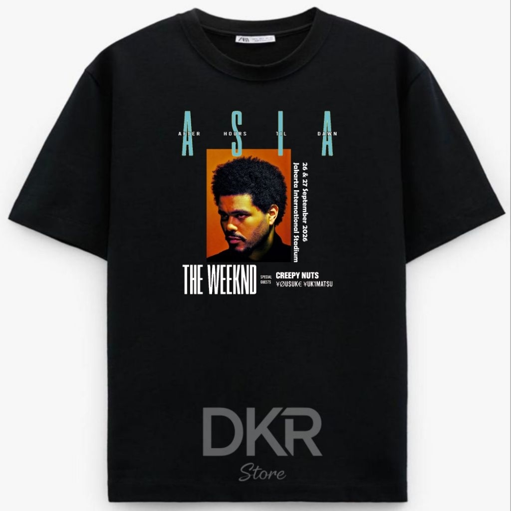 Kaos Konser THEWEEKND Baju Tshirt Konser THEWEEKND Kaos Oblong THEWEEKND