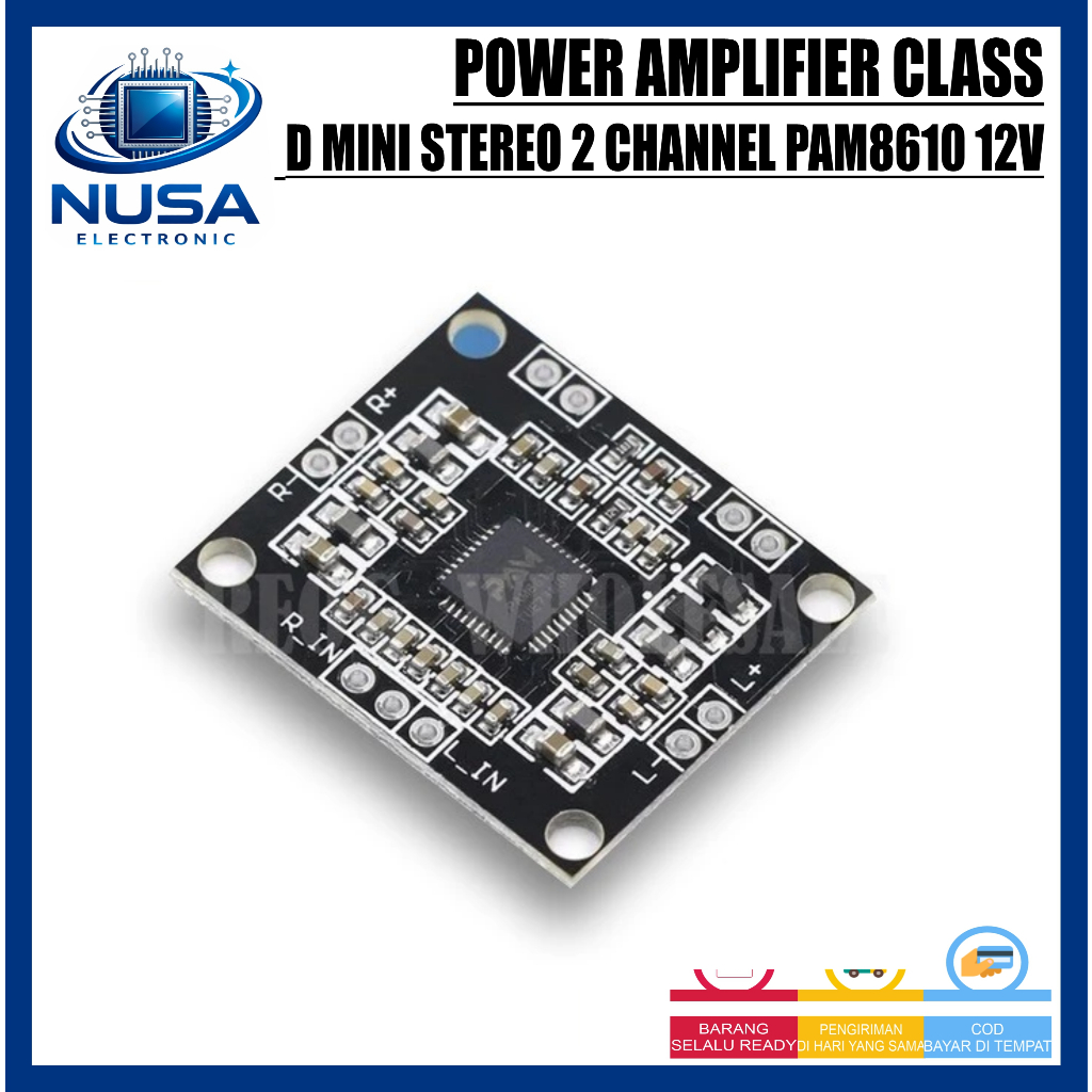 PAM8610 12V POWER AMPLIFIER CLASS D MINI STEREO 2 CHANNEL