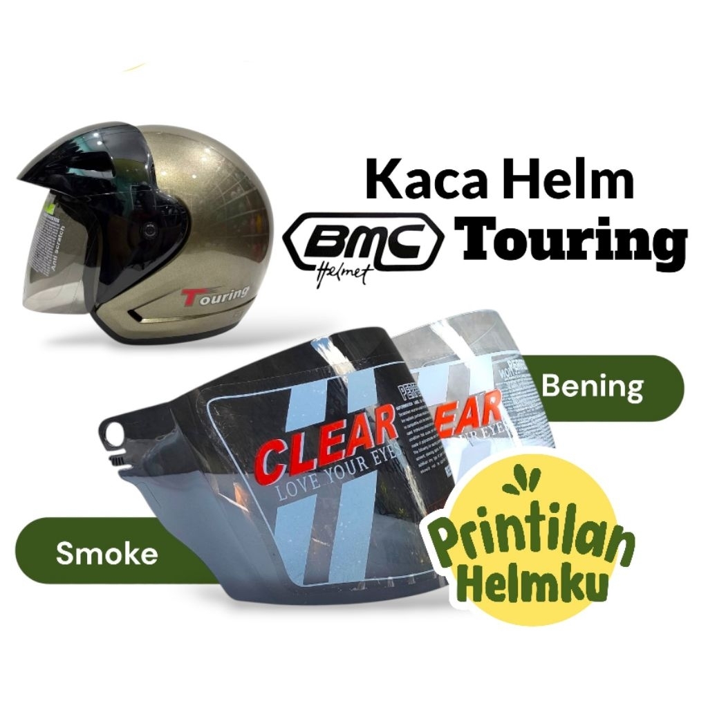 PRINTILANHELMKU Kaca Helm BMC TOURING Visor Helm BMC TOURING