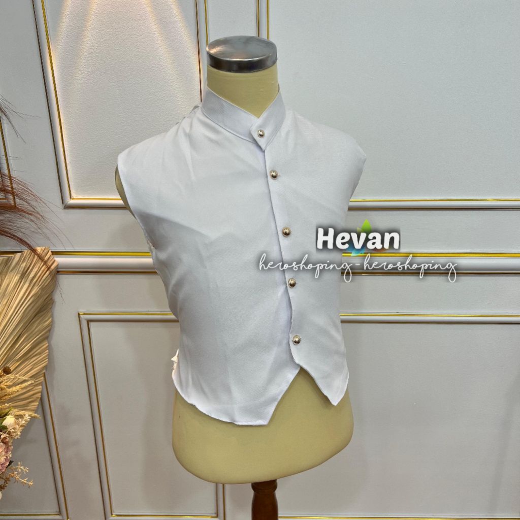 Rompi Dalaman Beskap Warna Putih