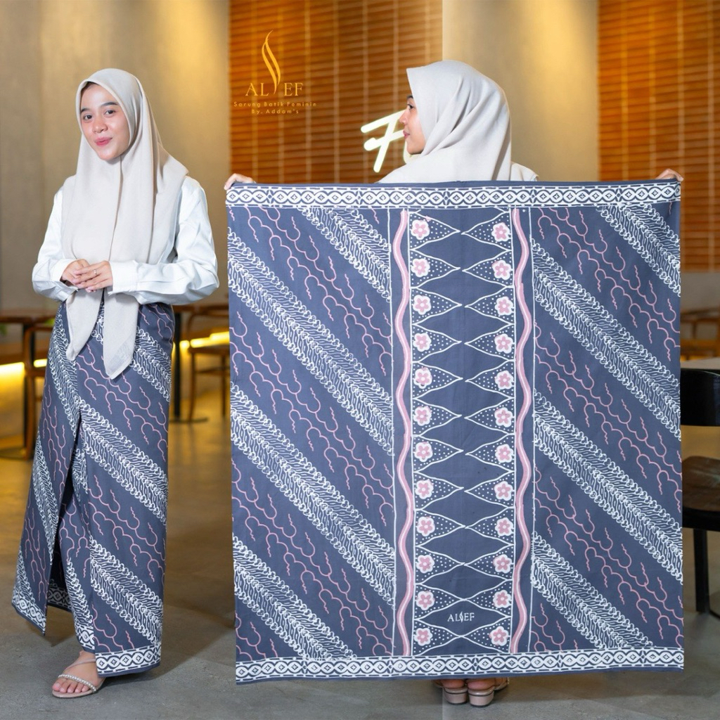 Alief - Sarung Batik Cap Katun Malaman Santri Putri Sarung Seragam Katun Santri