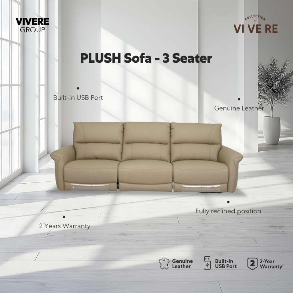 VIVERE Plush - Reclining Sofa - Sofa Ruang Tamu