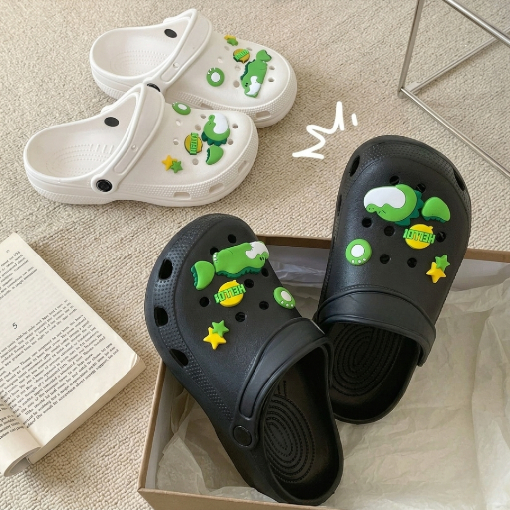 Mini Boom-Sandal Baim Anak dan Dewasa Couple Ibu Anak Sandal Slop EVA Empuk Ringan Anti Slip Aksesor