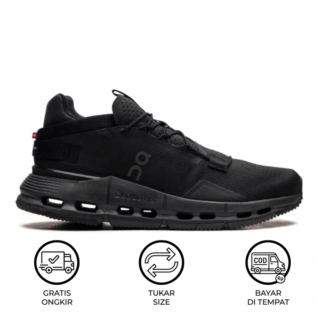 Sepatu On Running Cloudnova Black/Eclipse