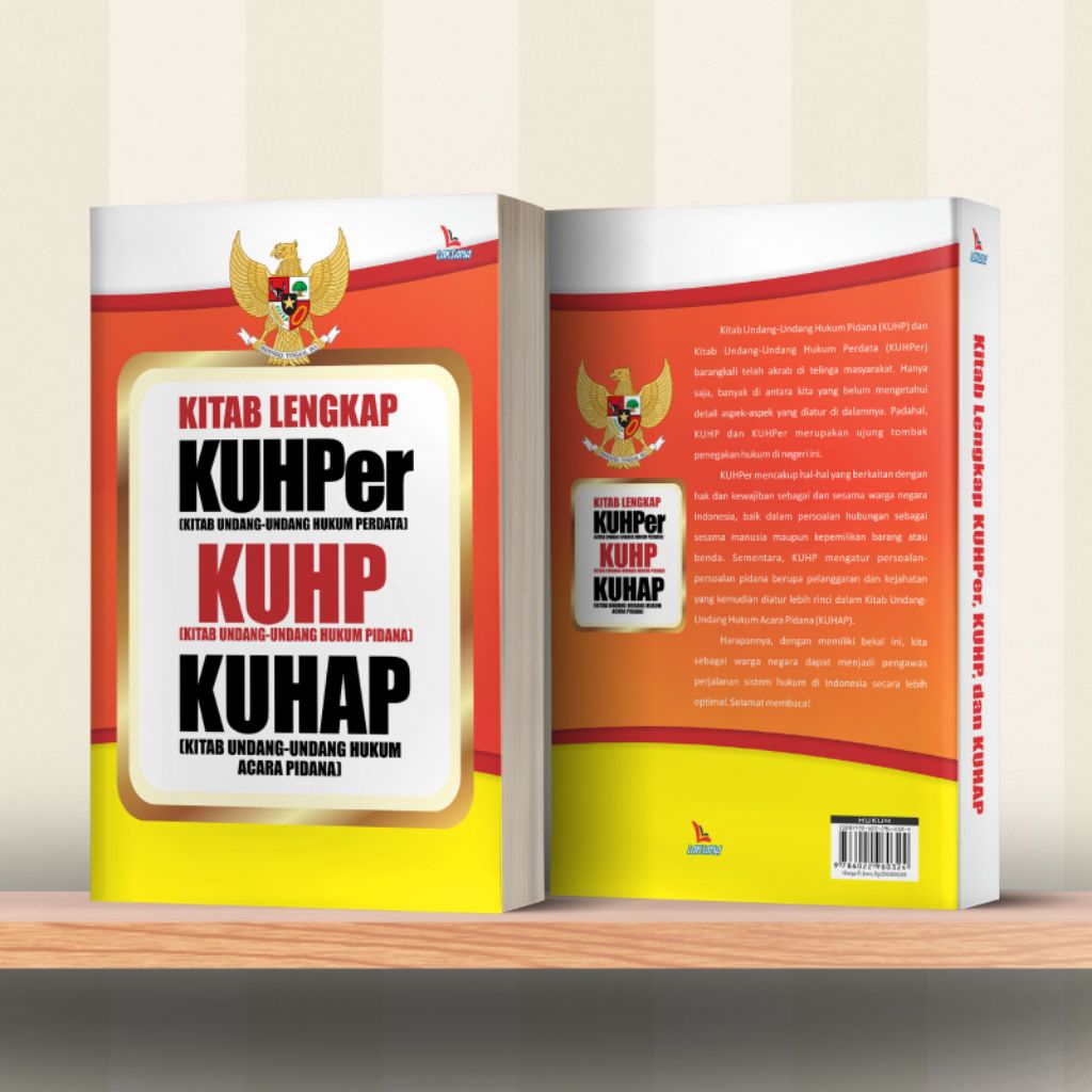 Buku Kitab Lengkap KUHPer, KUHP, dan KUHAP