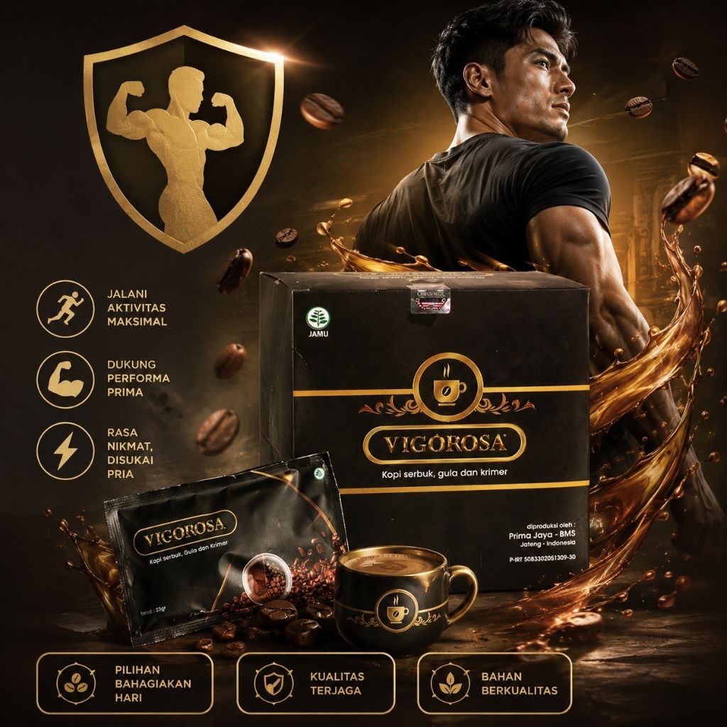 VIGOROSA Kopi Stamina Isi 3 Sachet - Kopi Stamina Herbal Alami
