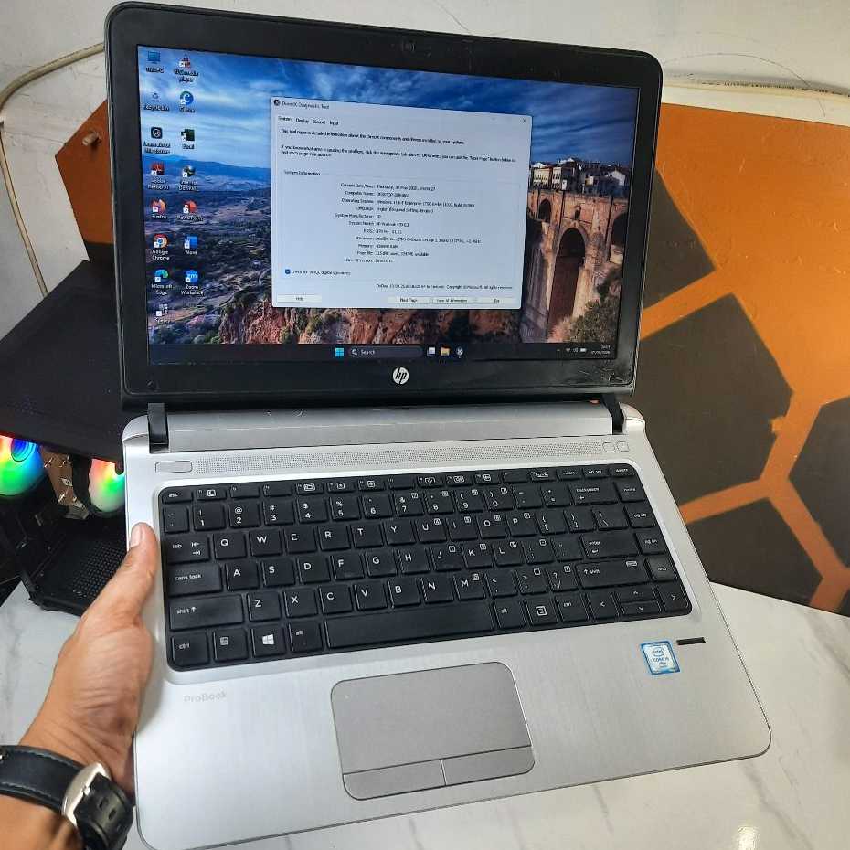 Laptop HP 430 G3 Core i5  Gen 6th Ram 8 Gb Ssd 120 Gb Normal