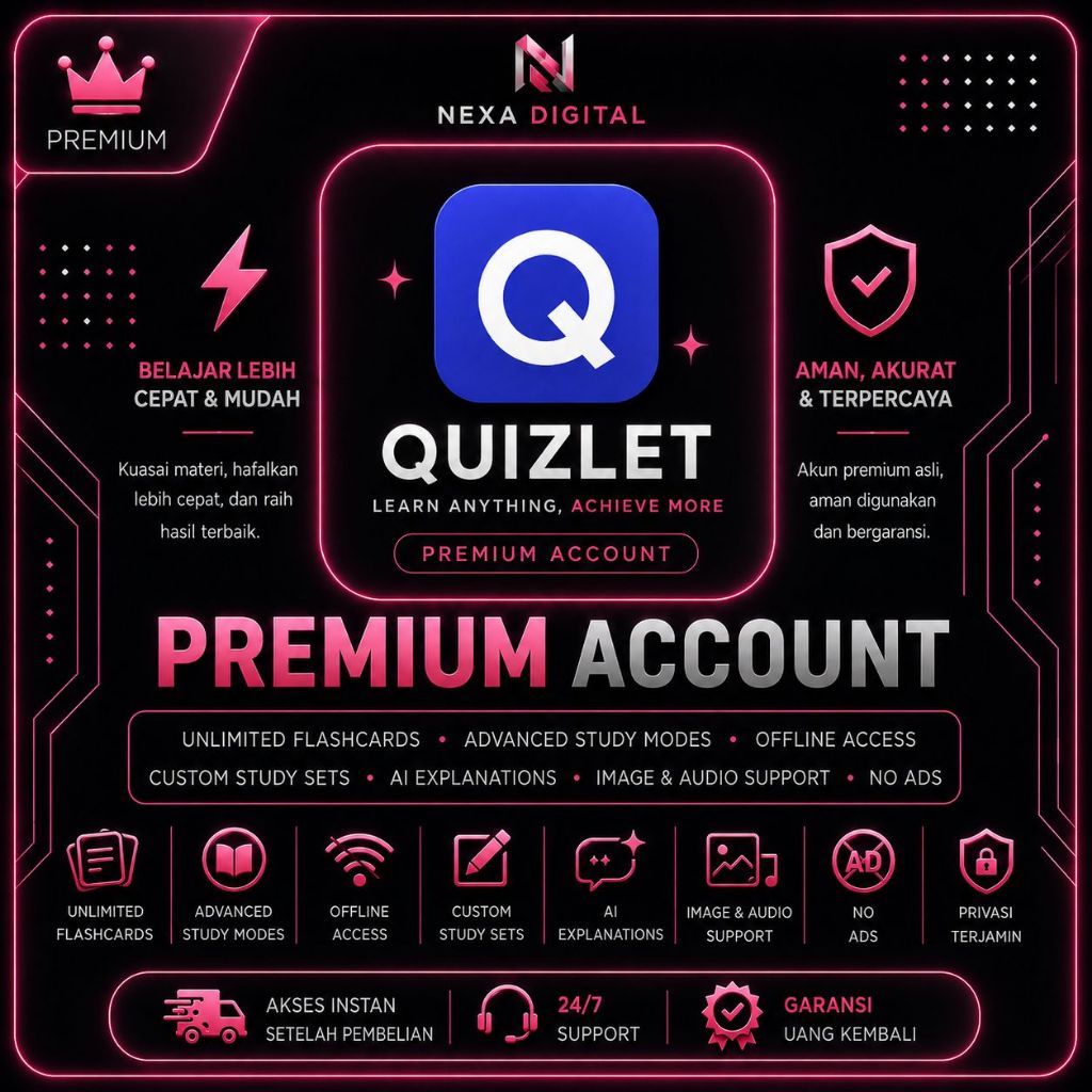 Quizlet Plus For Teacher/ Student Premium (Private)
