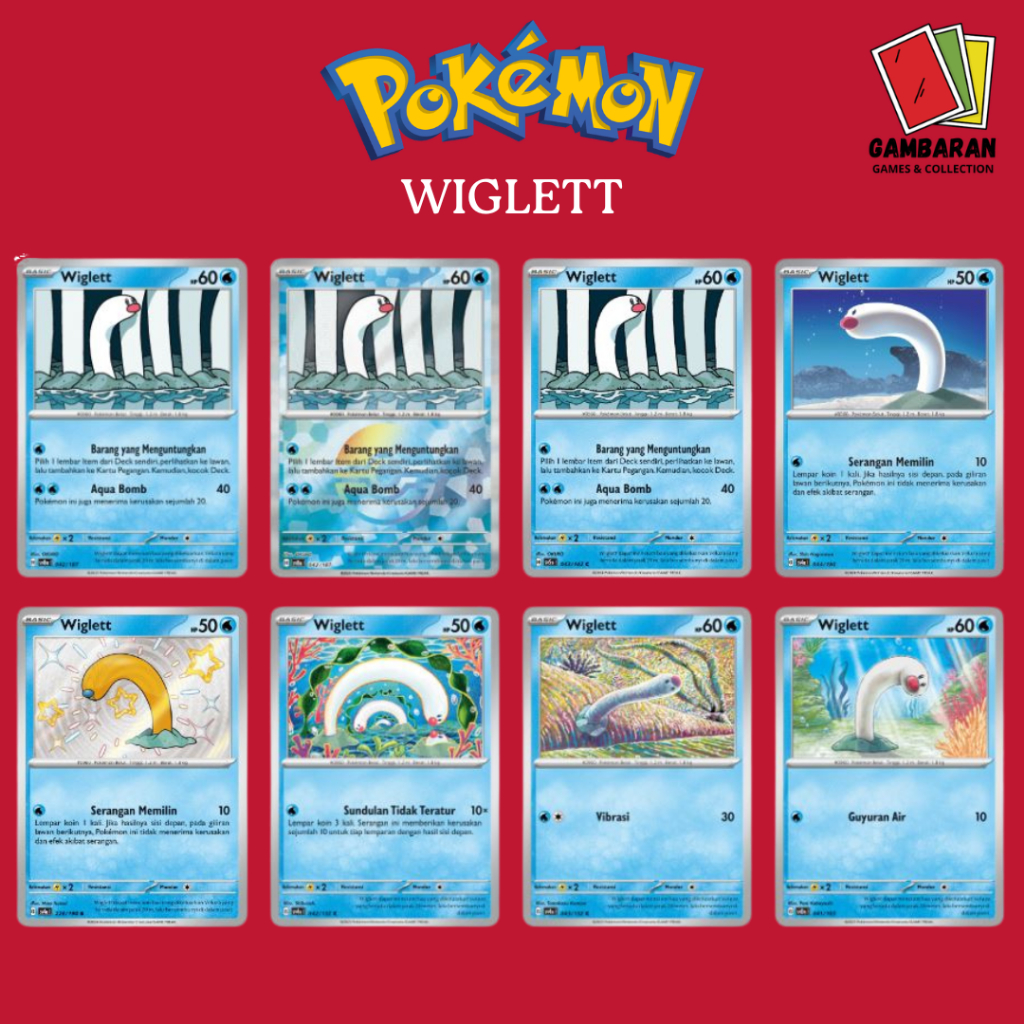 Wiglett SV8a SV4a Kartu Pokemon Indonesia TCG