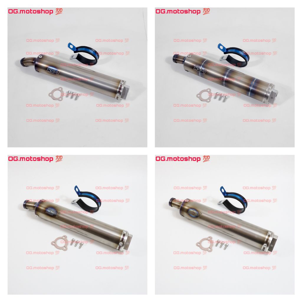 Knalpot silencer RS1 RS 1 TItanium Ninja R RR Ninja150 NSR RX king