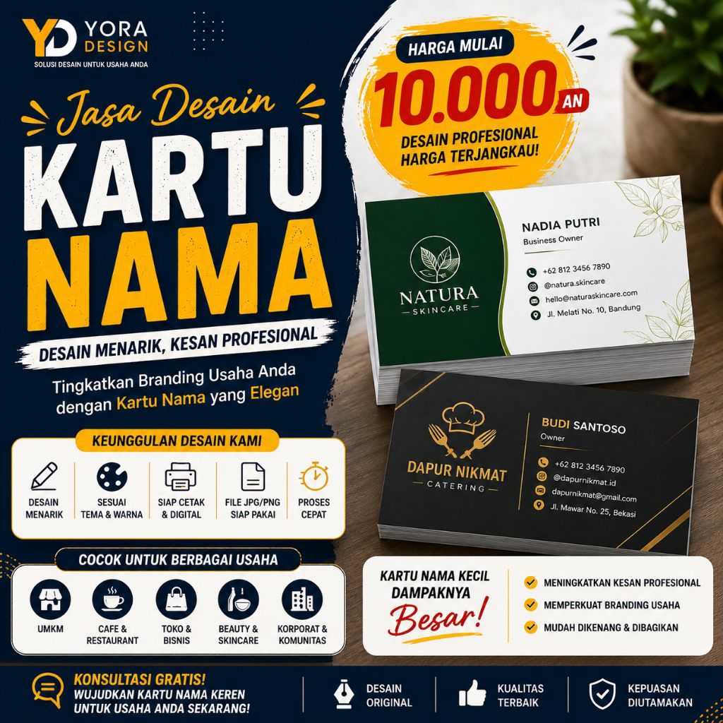 Jasa Desain Kartu Nama