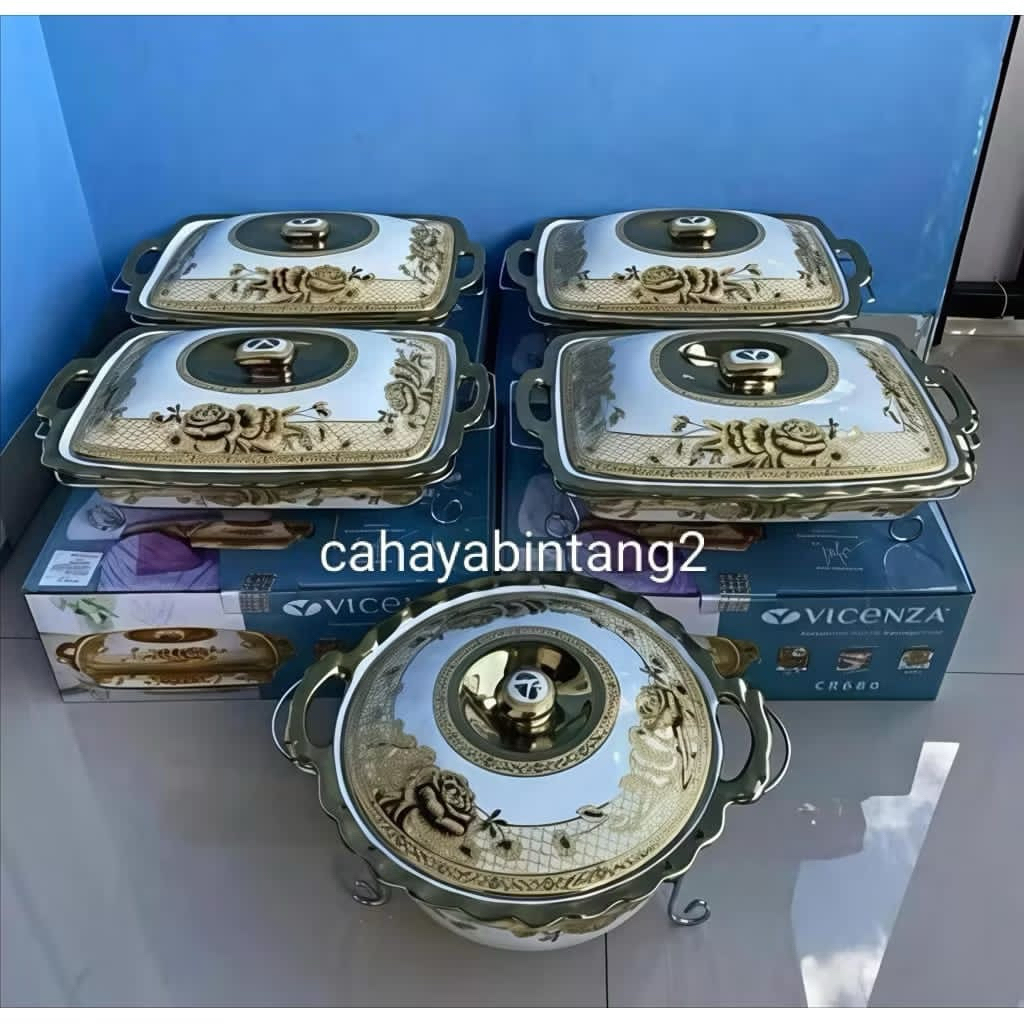 prasmanan set keramik isi 5 vicenza